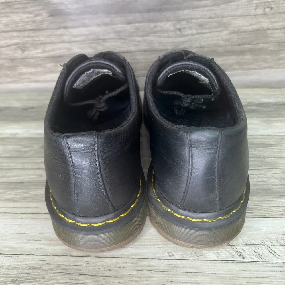 Dr. Martens 1461 Safety Shoes Slip Resist Softwair Black Leather Mens Size US 13